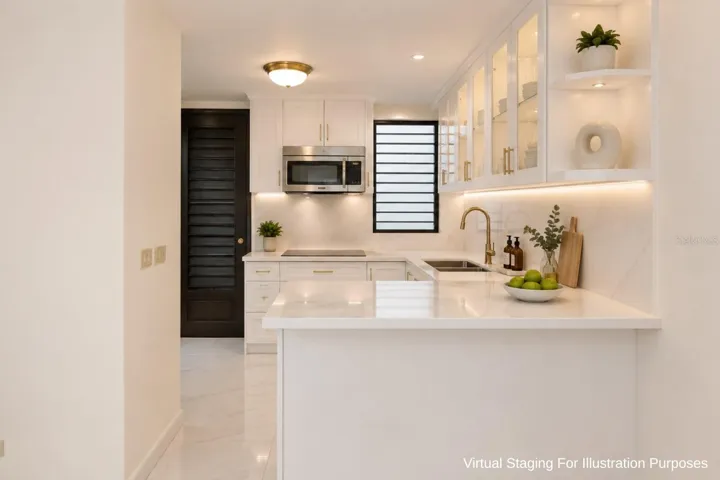 Virtual staging for illustration purposes