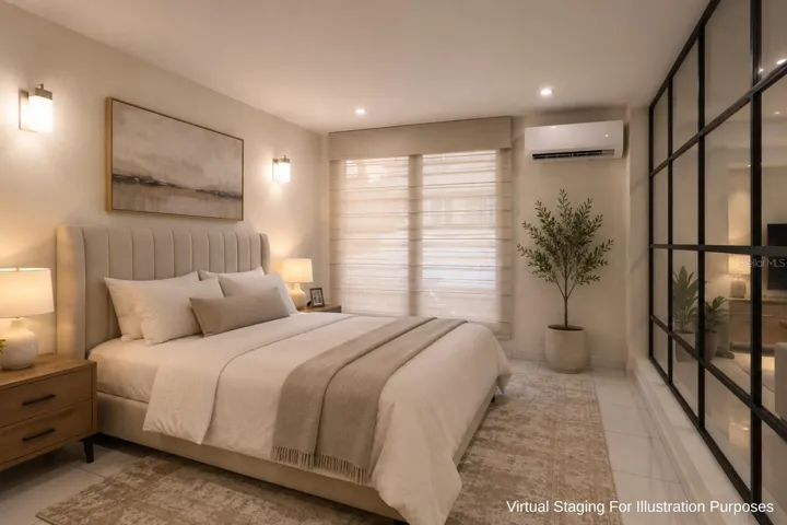 Virtual staging for illustration purposes