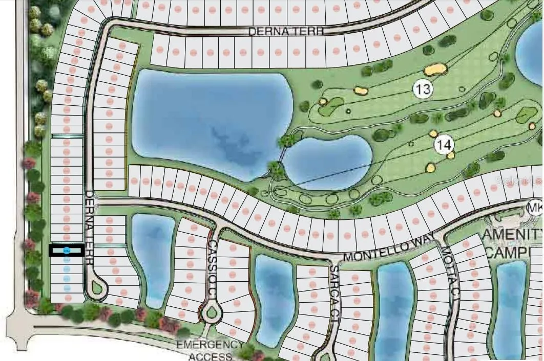14525 Derna Terrace Site Map