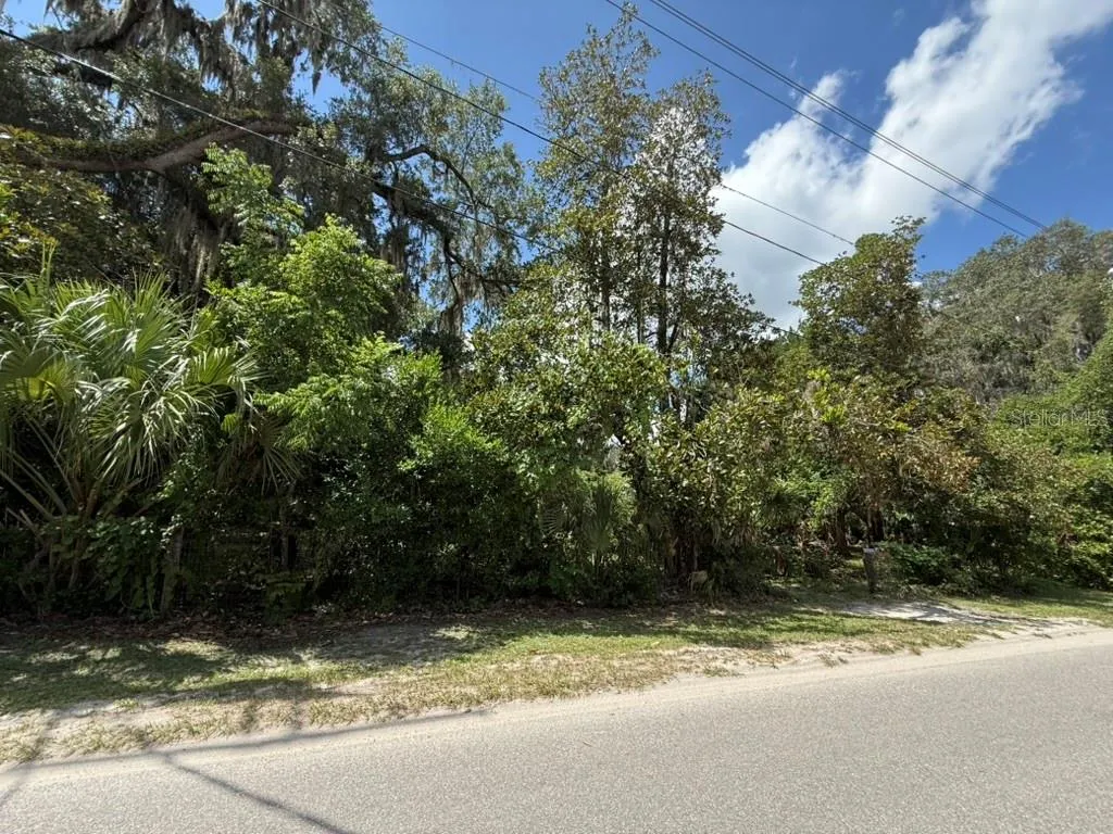 Paved road frontage