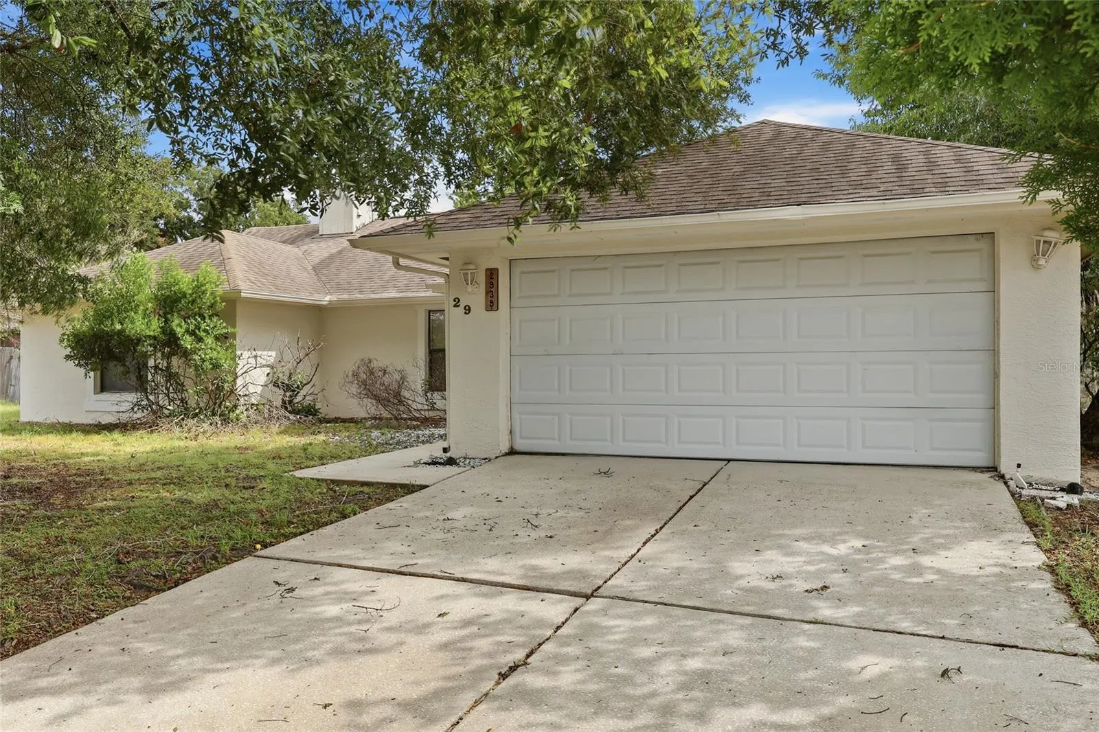 Front Exterior with Spacious 2 Car Garage