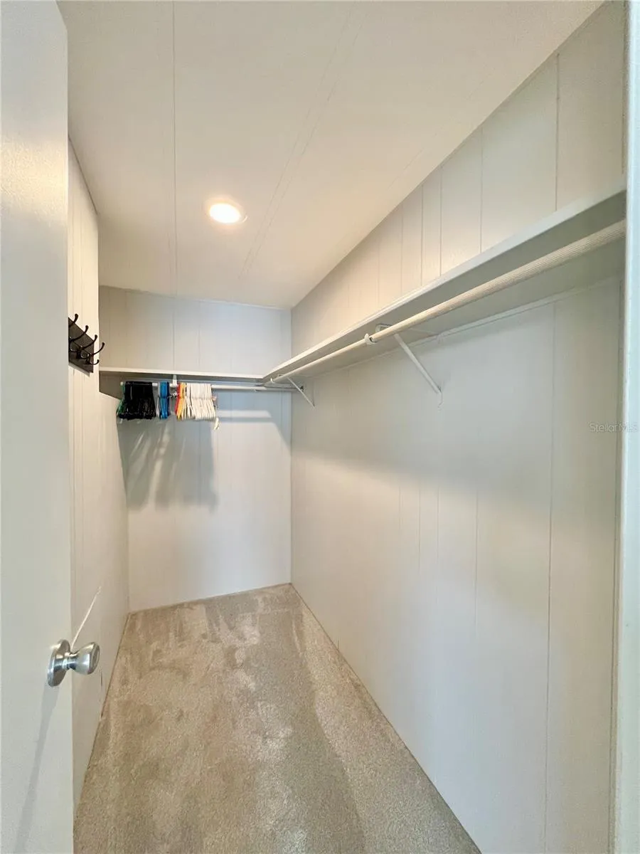 Primary walk in closet