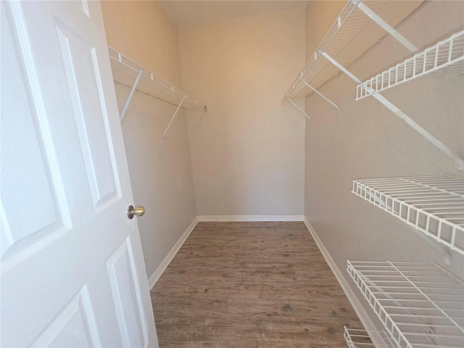 Guest bedroom walk in closet