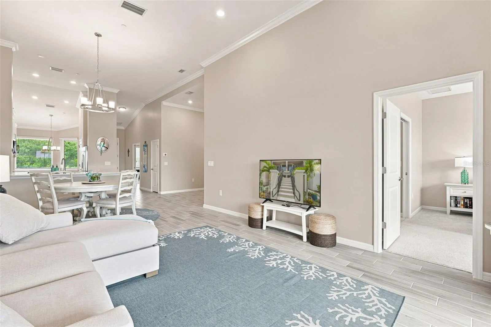 Seamless Living and Dining Area
