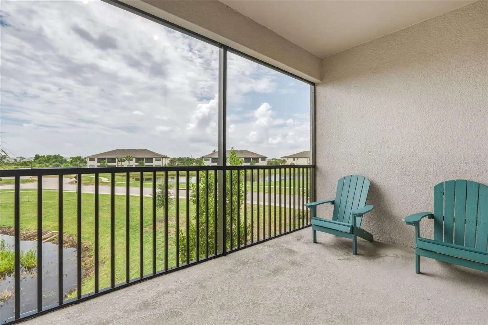 Grand Balcony Overlooking Pond