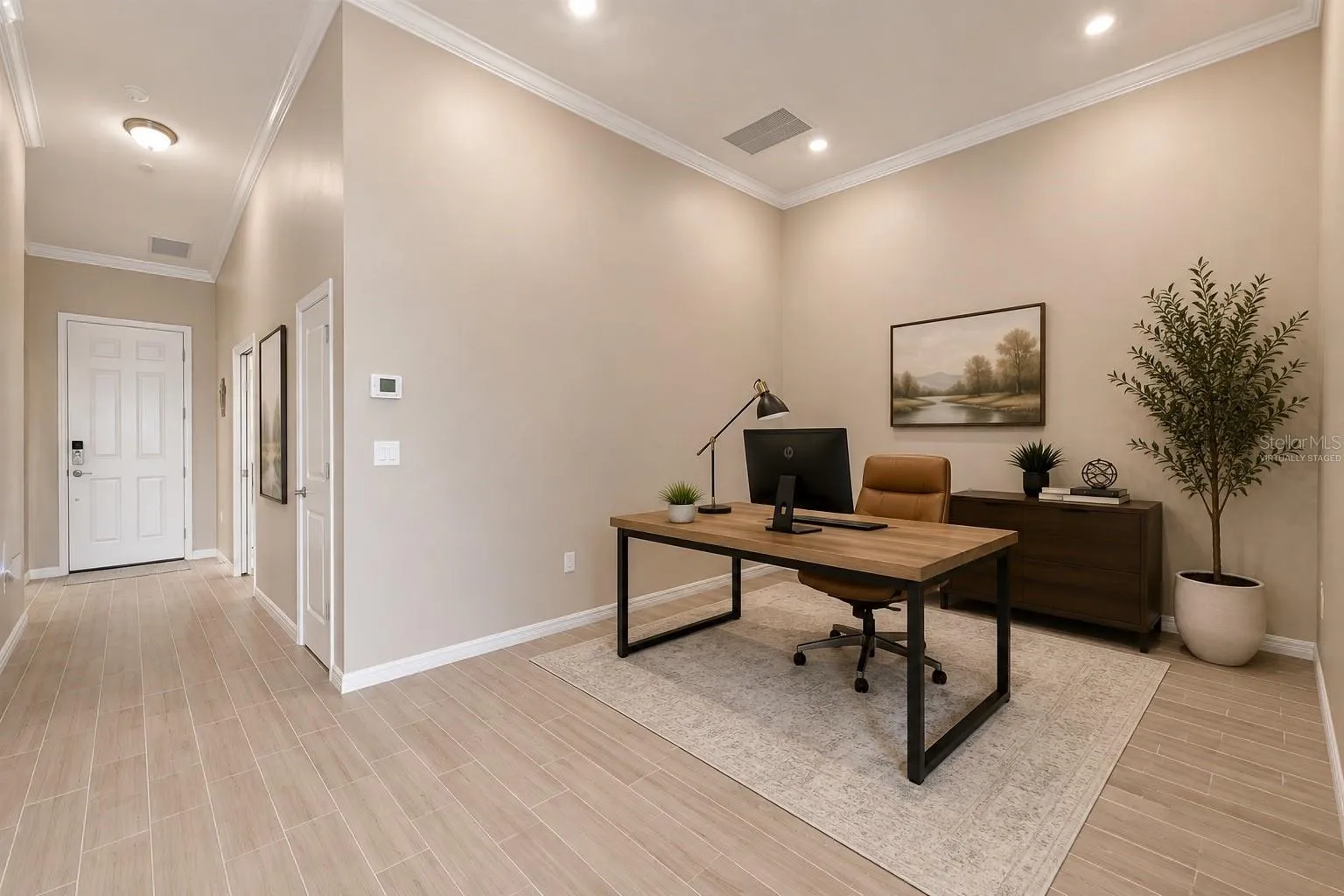 Virtually Staged Office Area or Flex Space