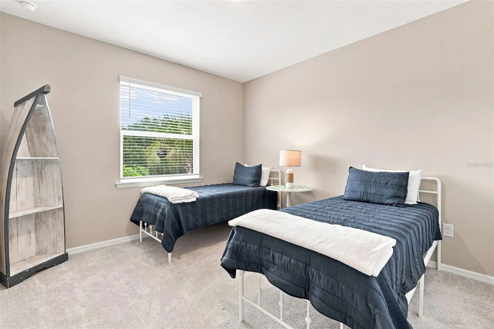 Guest Bedroom with Large Window