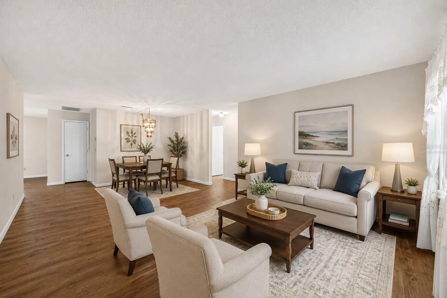 Virtually Staged Living Room