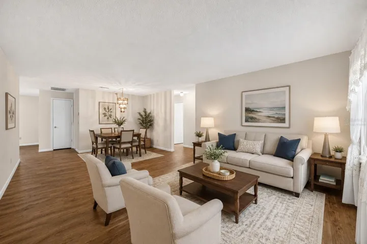 Virtually Staged Living Room