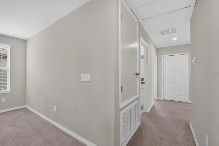 Loft, Bedroom Hallway, HVAC door