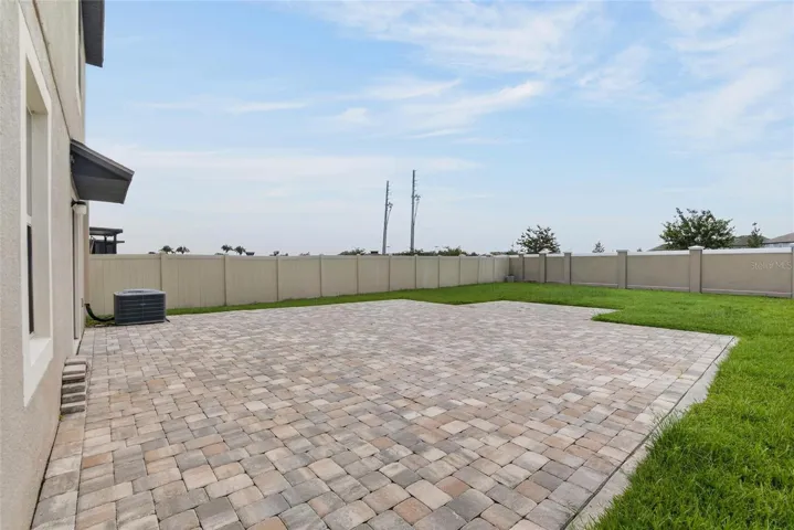Outside Backyard Paver Patio