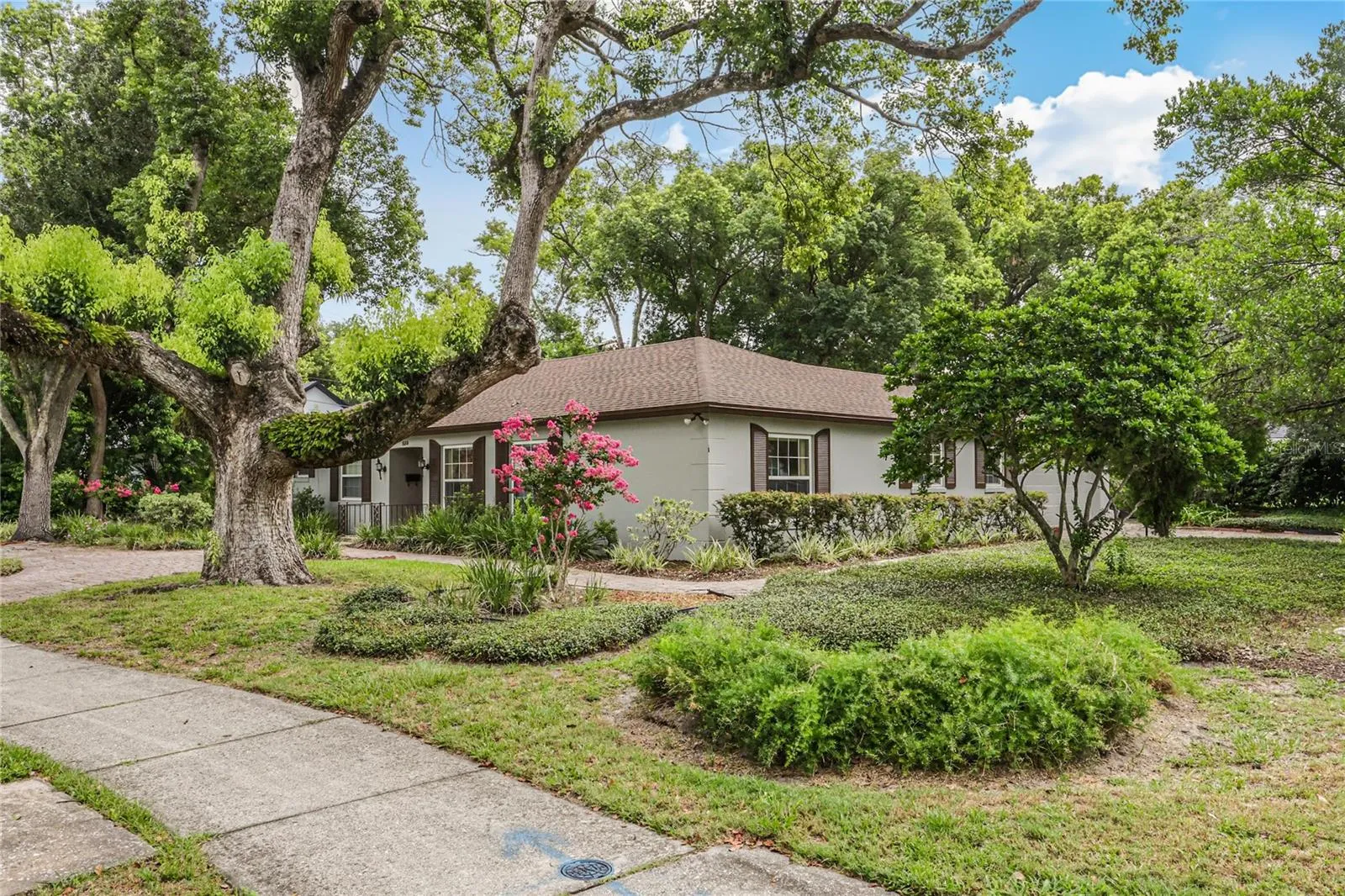 Beautiful corner lot.