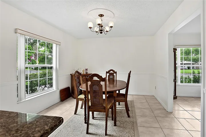 Dining area off the kitchen.