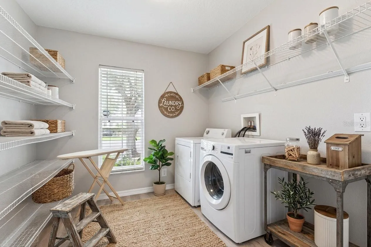 Walkin Pantry and Laundry off the Kitchen