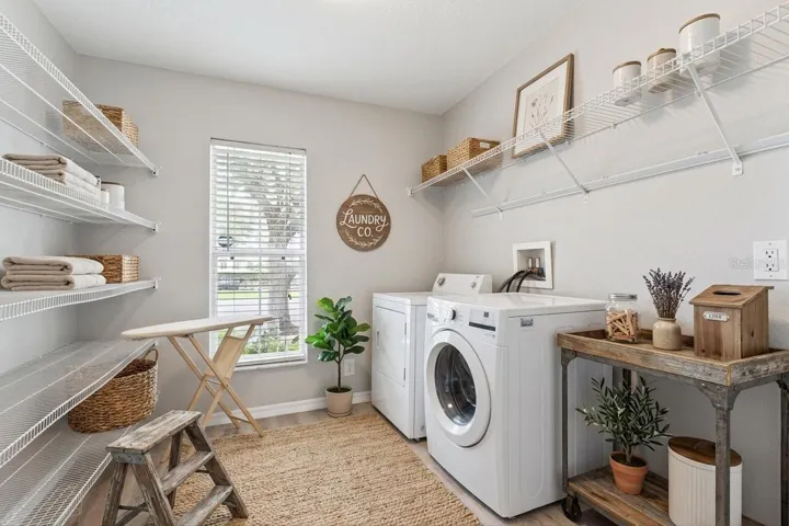 Walkin Pantry and Laundry off the Kitchen