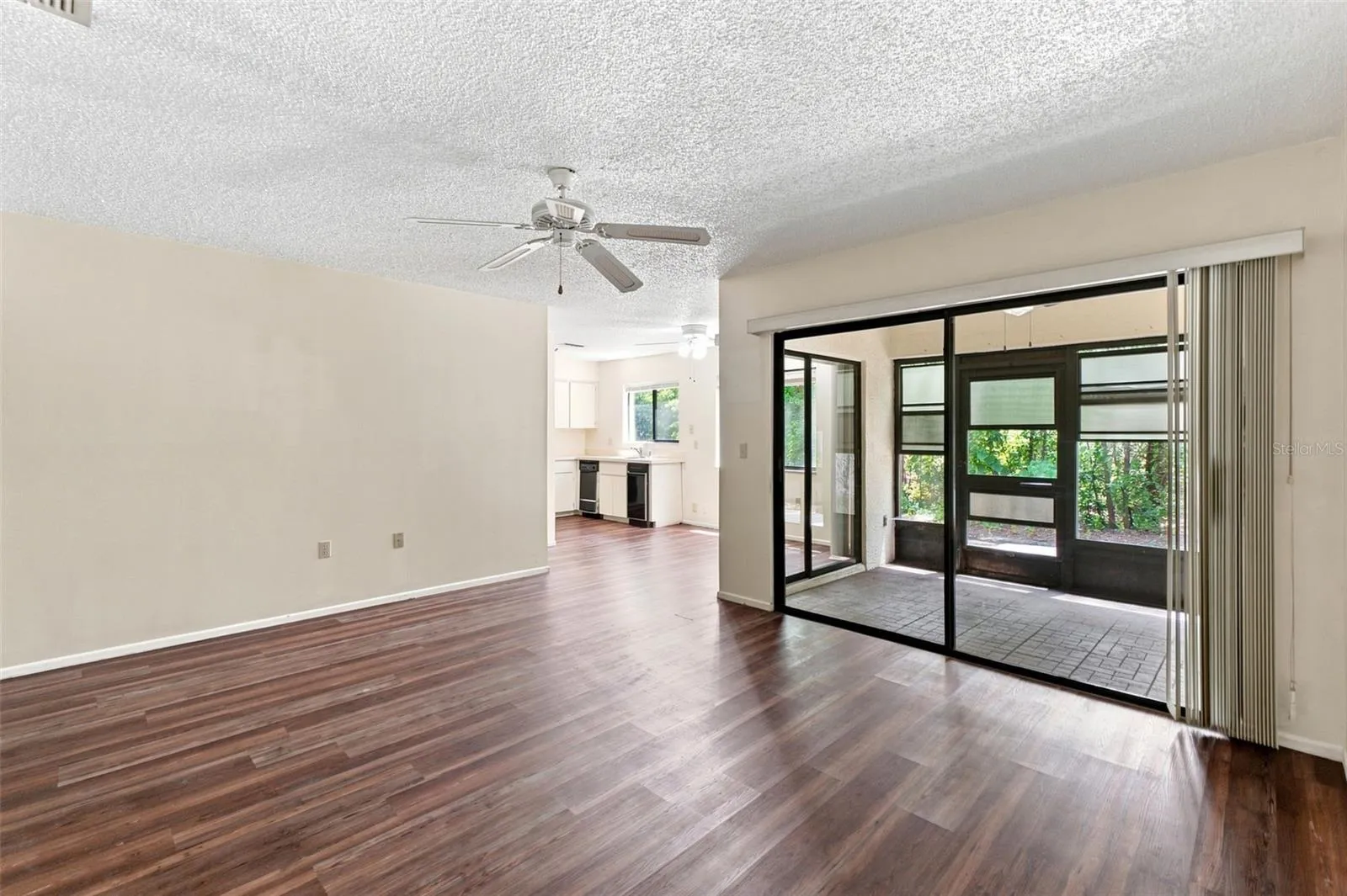 Living room towards Kitchen