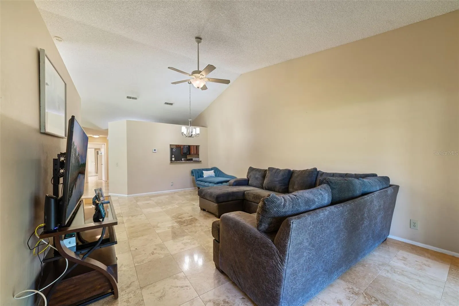 Lovely vaulted ceilings for a roomier feel