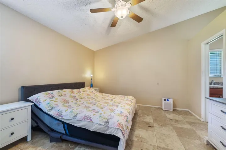 En-suite bathroom and room for a King sized bed
