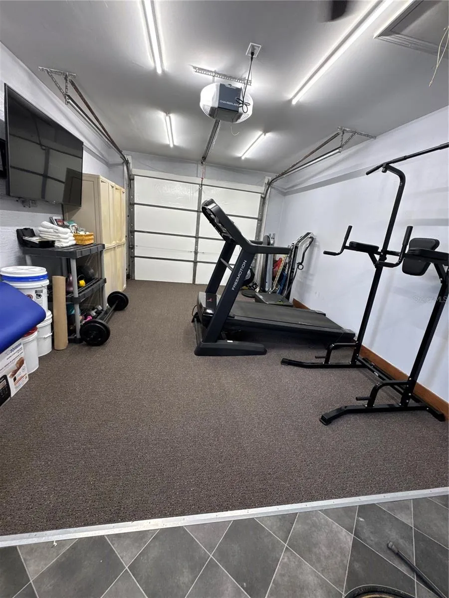 Main home garage, insulation with climate controlled