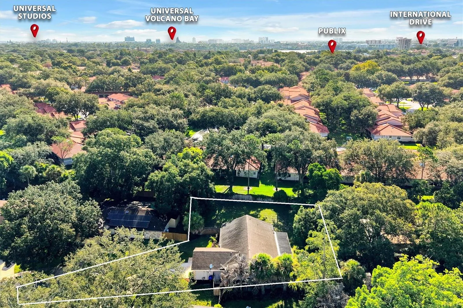 Aerial showing Dr Phillips area