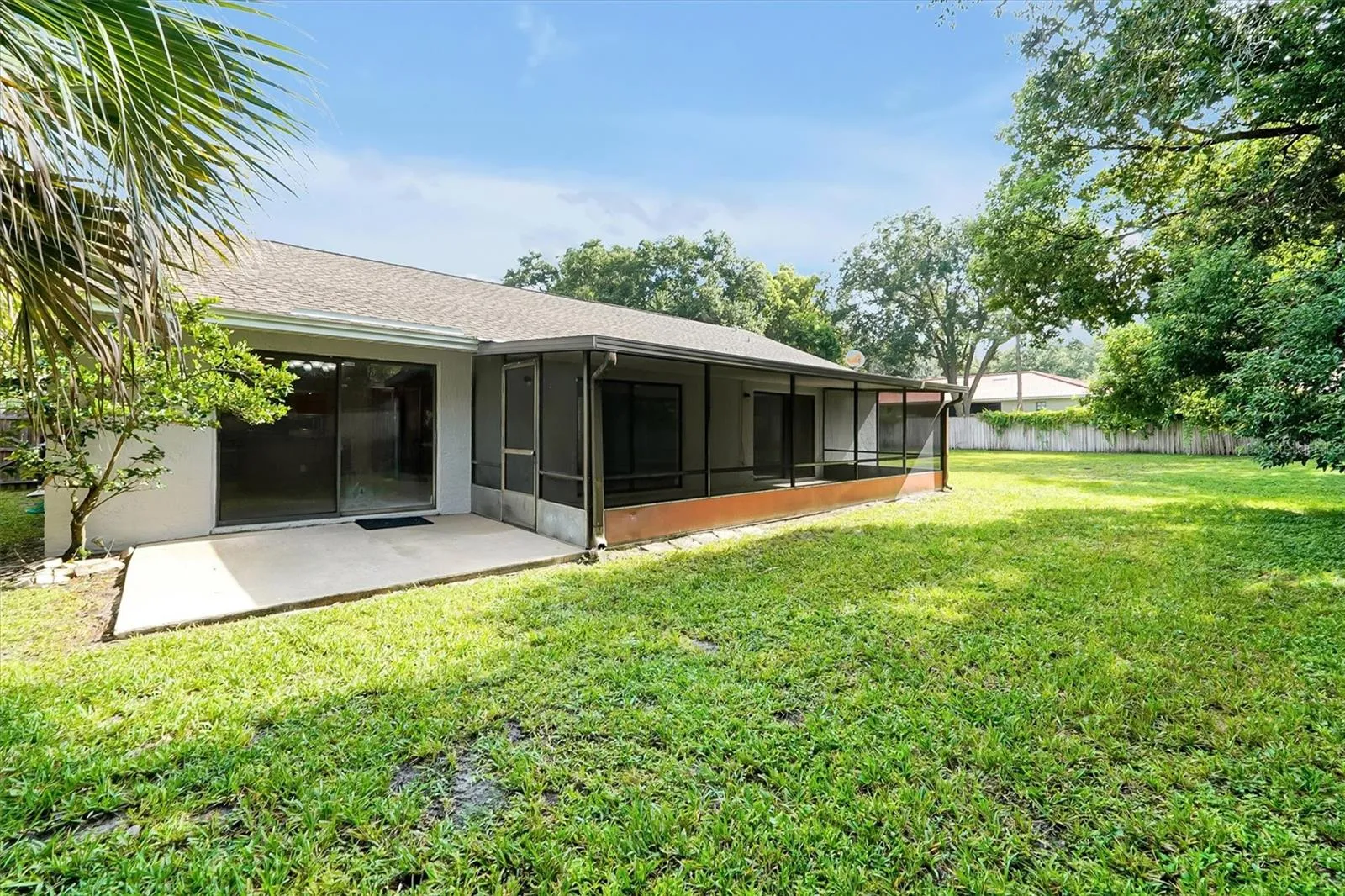 Patio and screened porch