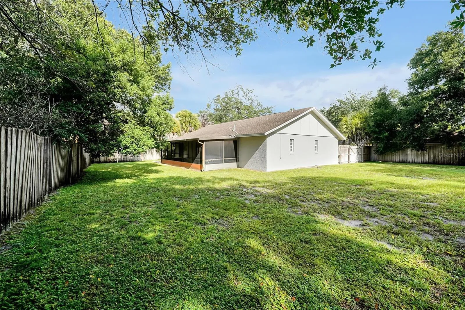 1/3 acre backyard