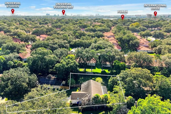Aerial showing Dr Phillips area