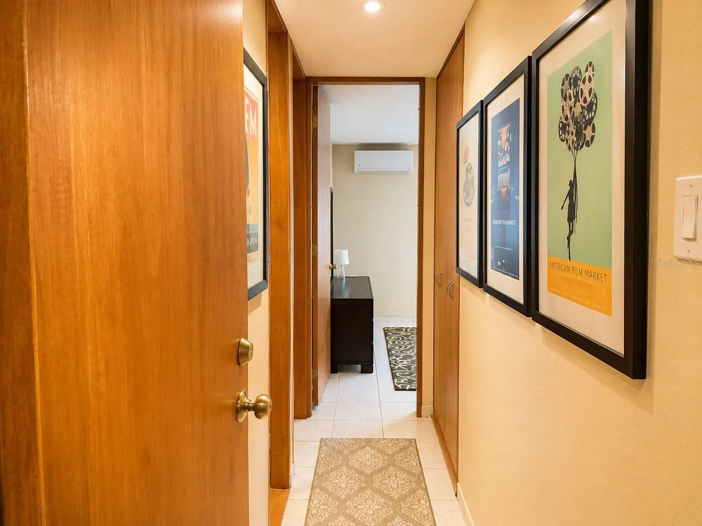 hallway to the bedrooms and bathroom