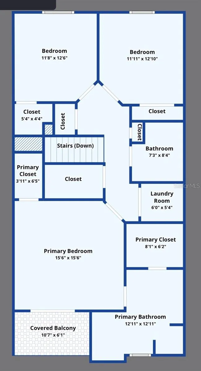 4th Level - Bedrooms: Primary / Bedroom 2 & Bedroom 3