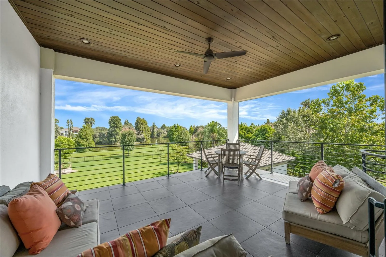 upstairs balcony
