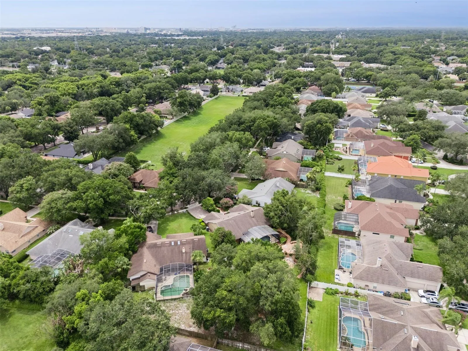 Aerial view of Winderwood.