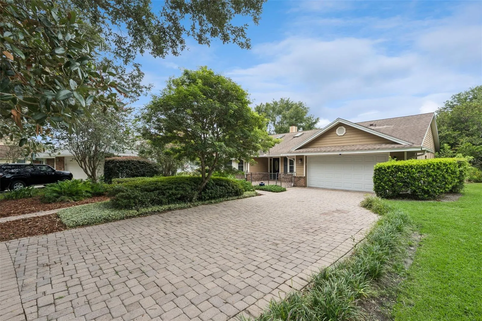 Brick paver driveway and pathways.