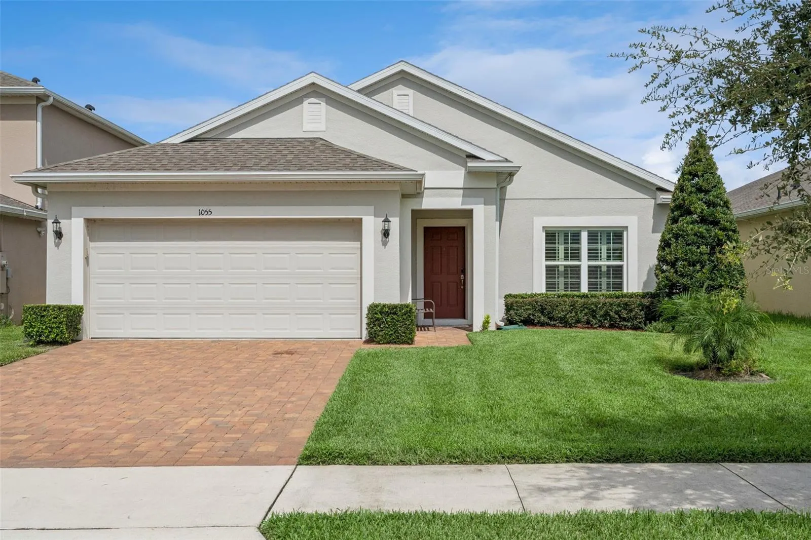 Welcome to 1055 Chase Austin Way—newer single-story construction, thoughtful upgrades, and an exceptional private backyard in Celery Oaks.