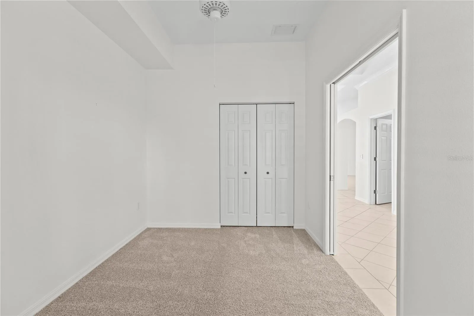 3rd Bedroom with standard built-in closet