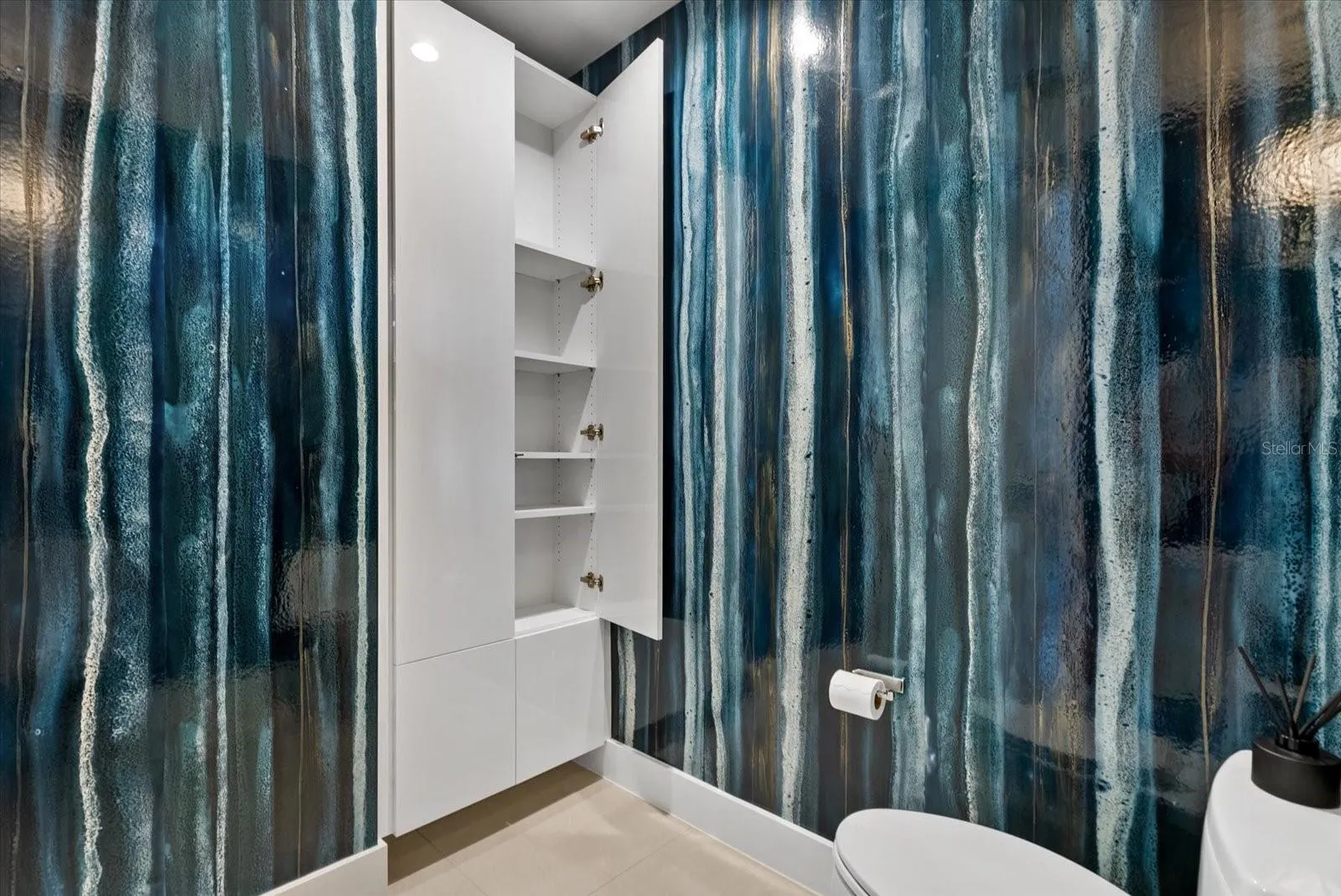 Built-in storage cabinets