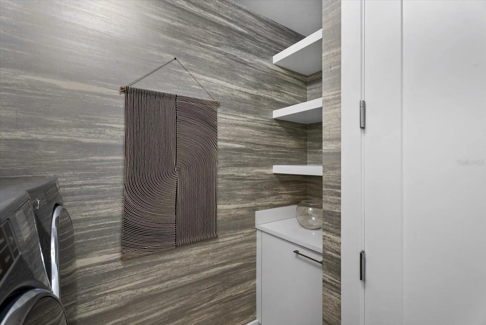 Additional shelves in Laundry Room