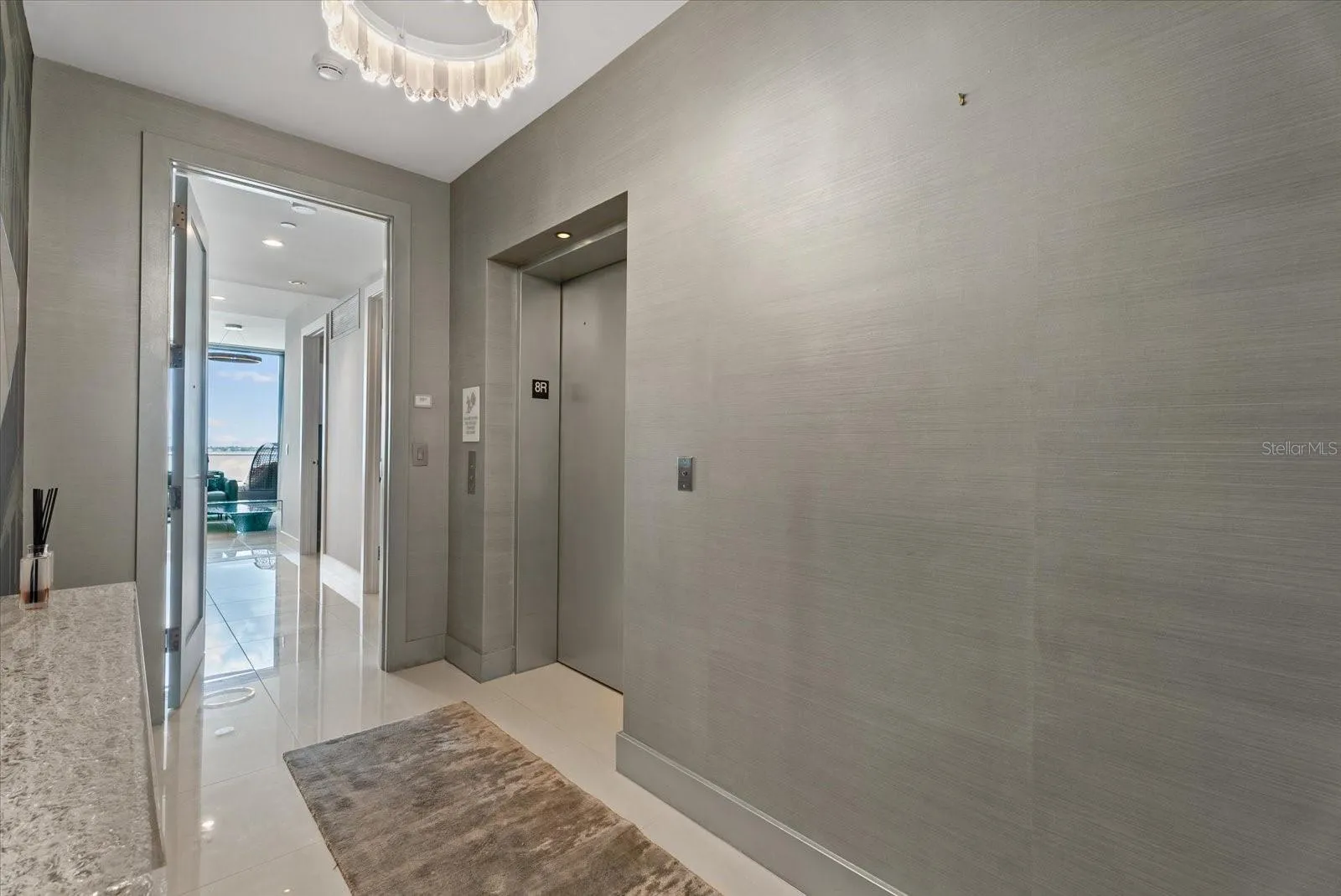 Foyer leads into the kitchen