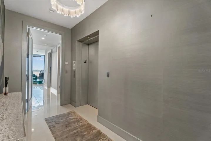 Foyer leads into the kitchen