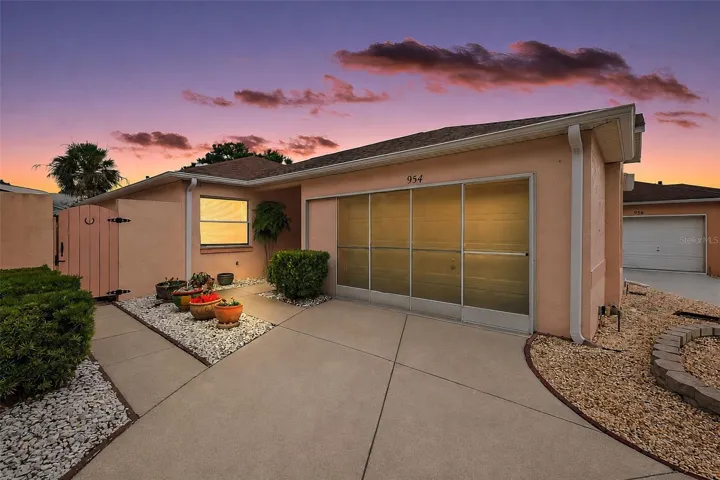 Twilight Front Elevation