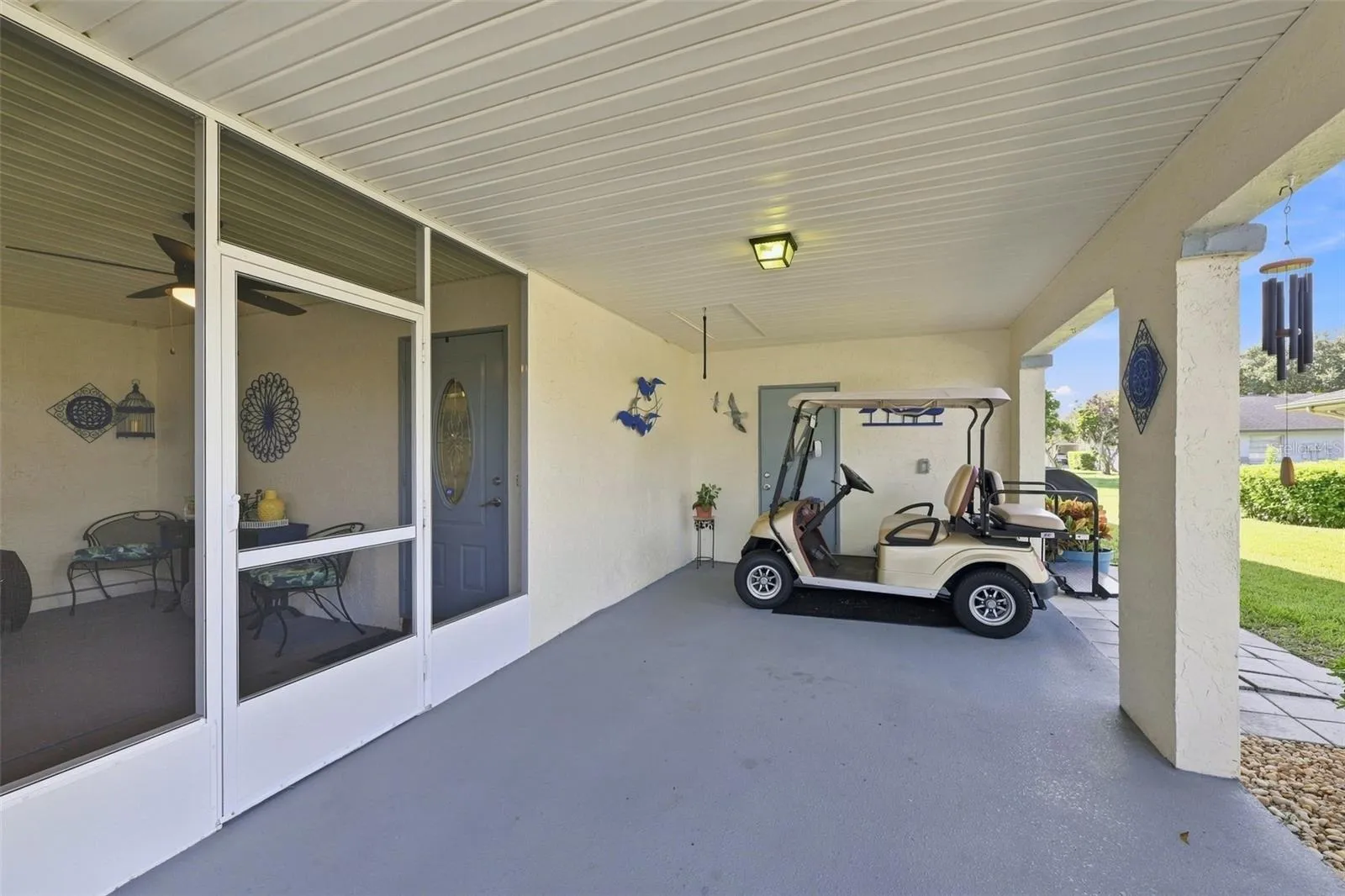 Carport, with entrance to Front Porch