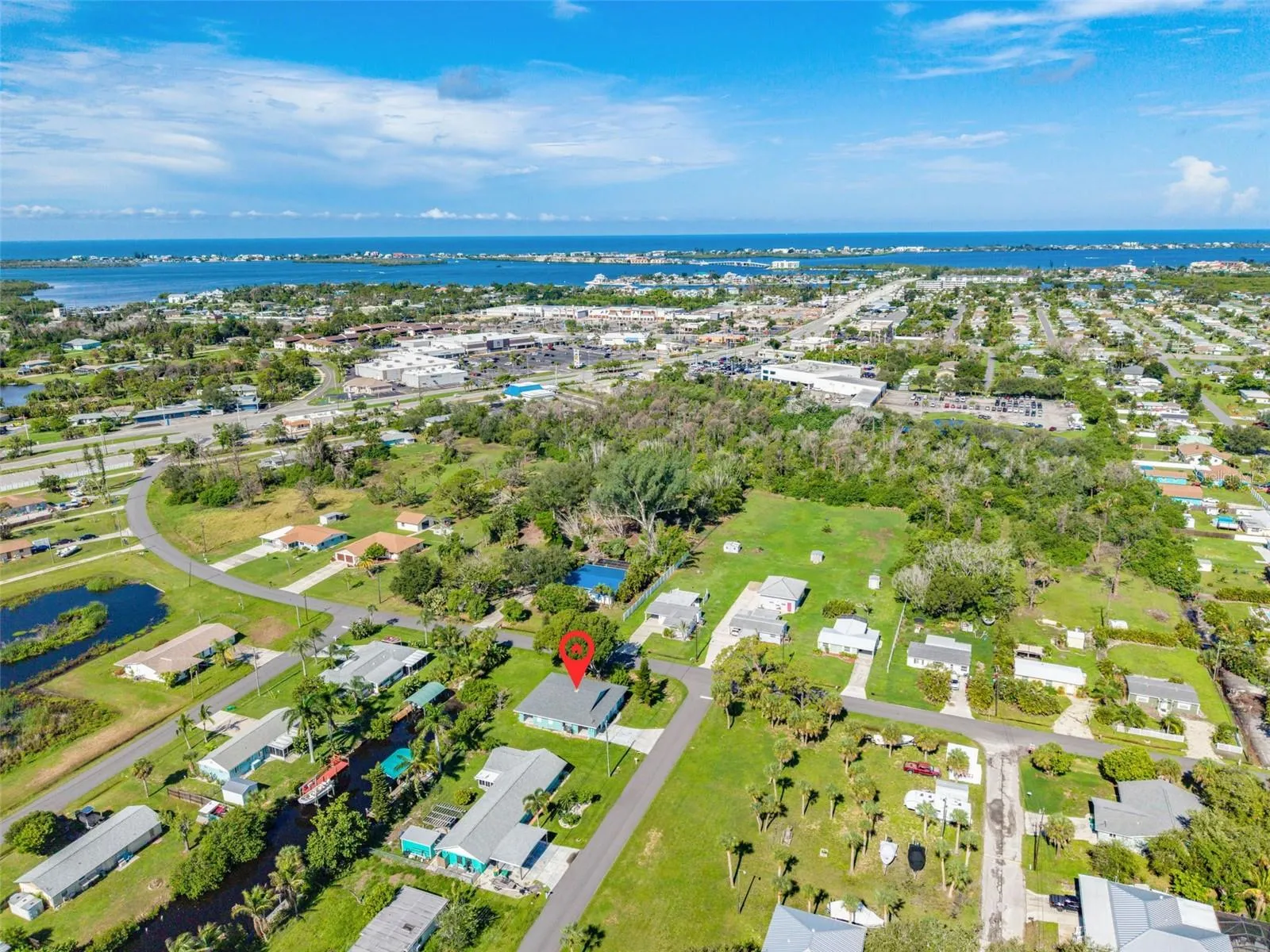 Aerial View Highlighting Gulf Access Location