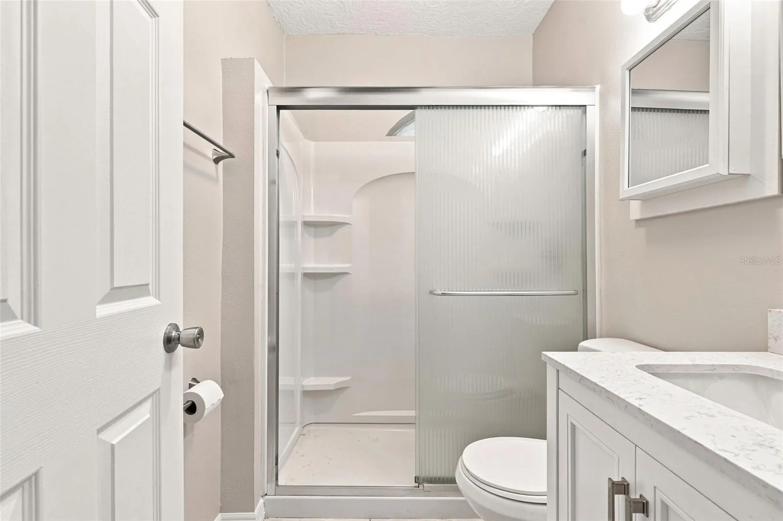 Primary Ensuite Featuring a Spacious Walk-In Shower