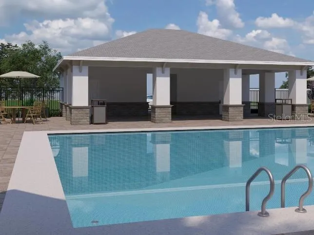 Community cabana, pool, picnic spots, and more
