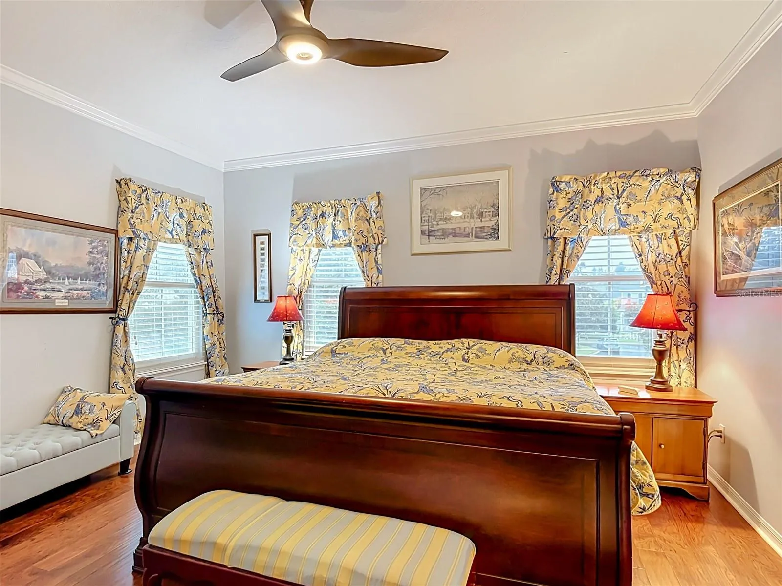 Primary Bedroom on Second Floor in Main Home