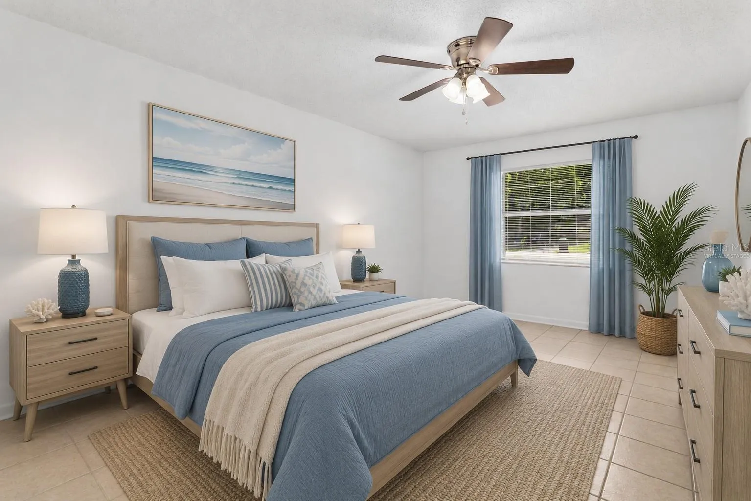 Virtually Staged Bedroom