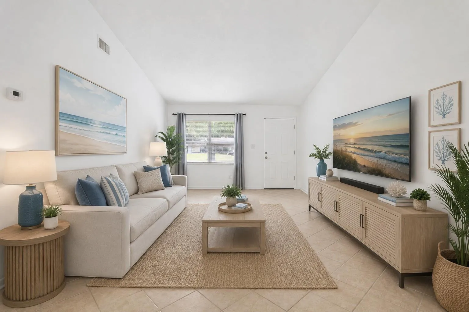Virtually Staged Living Room