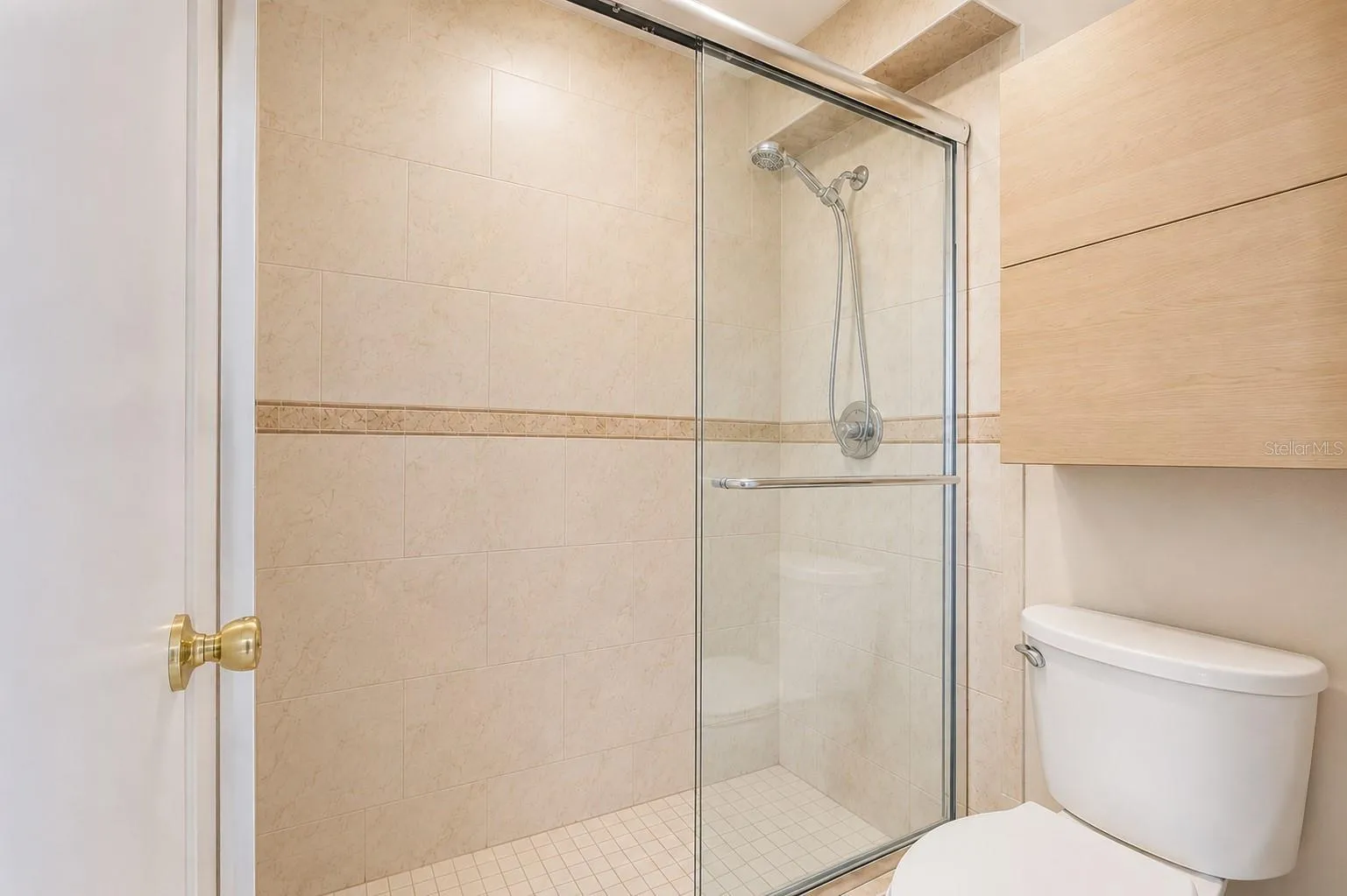 Walk-in shower.