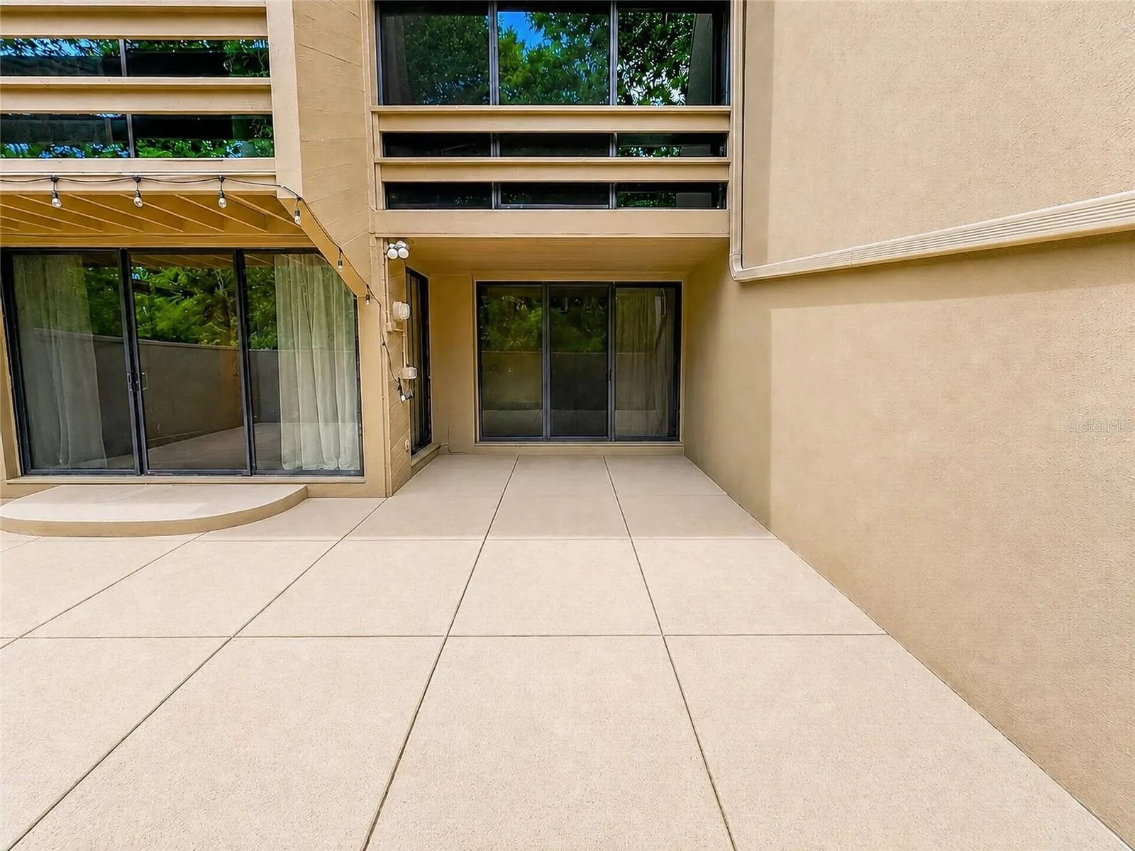 Large, private patio