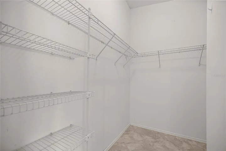Large walk-in closet.