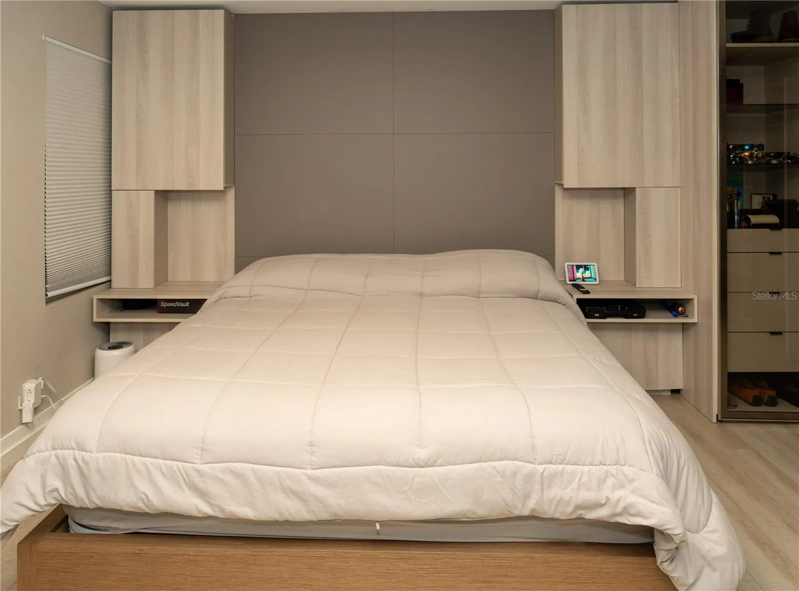 Primary bedroom built in King bed